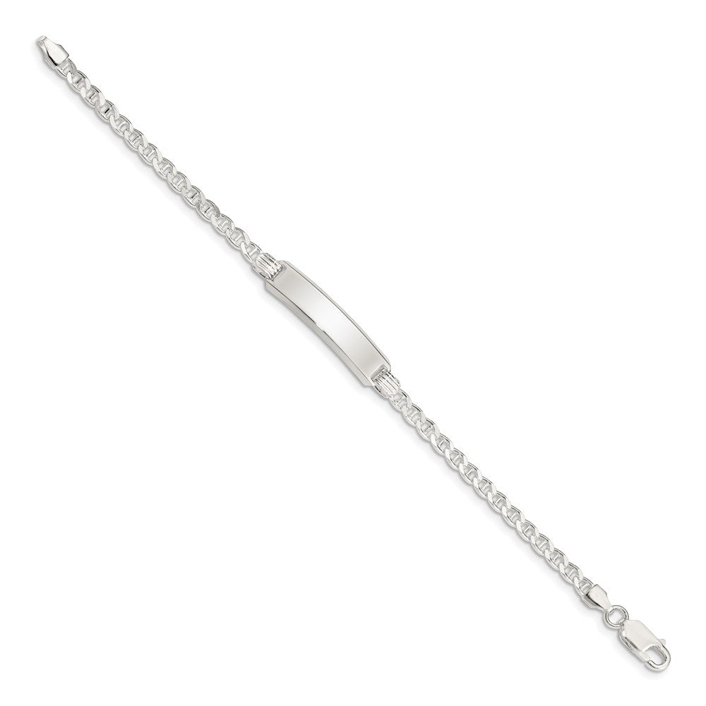 Sterling Silver Children's ID Bracelet - 12