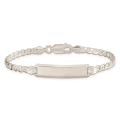 Sterling Silver Children's ID Bracelet - 12