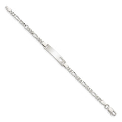 Sterling Silver Baby ID Bracelet - 4