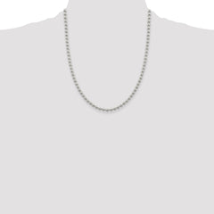 Sterling Silver 4mm Beaded Chain - 3
