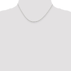 Sterling Silver 1.5mm Fancy Beaded Chain - 9