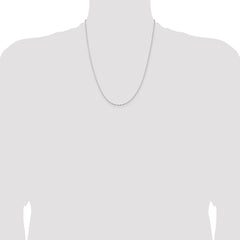 Sterling Silver 1.5mm Fancy Beaded Chain w/4in ext.