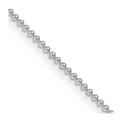 Sterling Silver 1.25mm Beaded Chain - 3