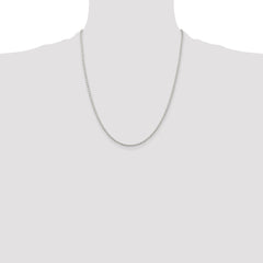 Sterling Silver 2.35mm Beaded Chain - 4
