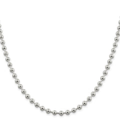 Sterling Silver 5mm Beaded Chain