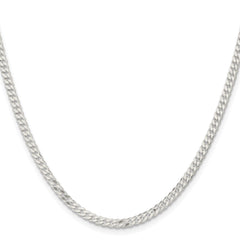 Sterling Silver 3.15mm Flat Curb Chain - 3