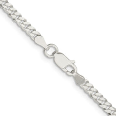 Sterling Silver 3.15mm Flat Curb Chain - 2