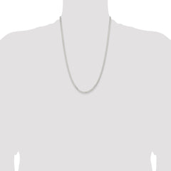 Sterling Silver 3.15mm Flat Curb Chain - 5