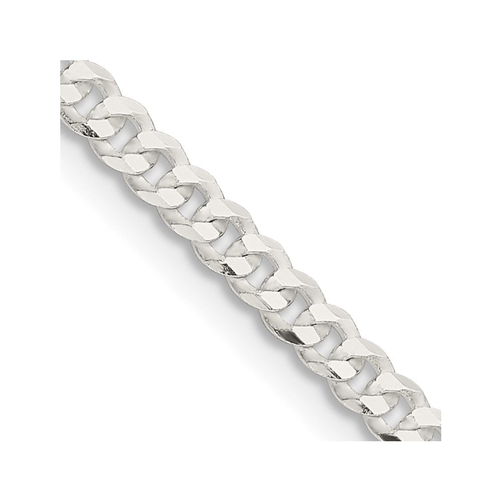 Sterling Silver 3.15mm Flat Curb Chain - 2