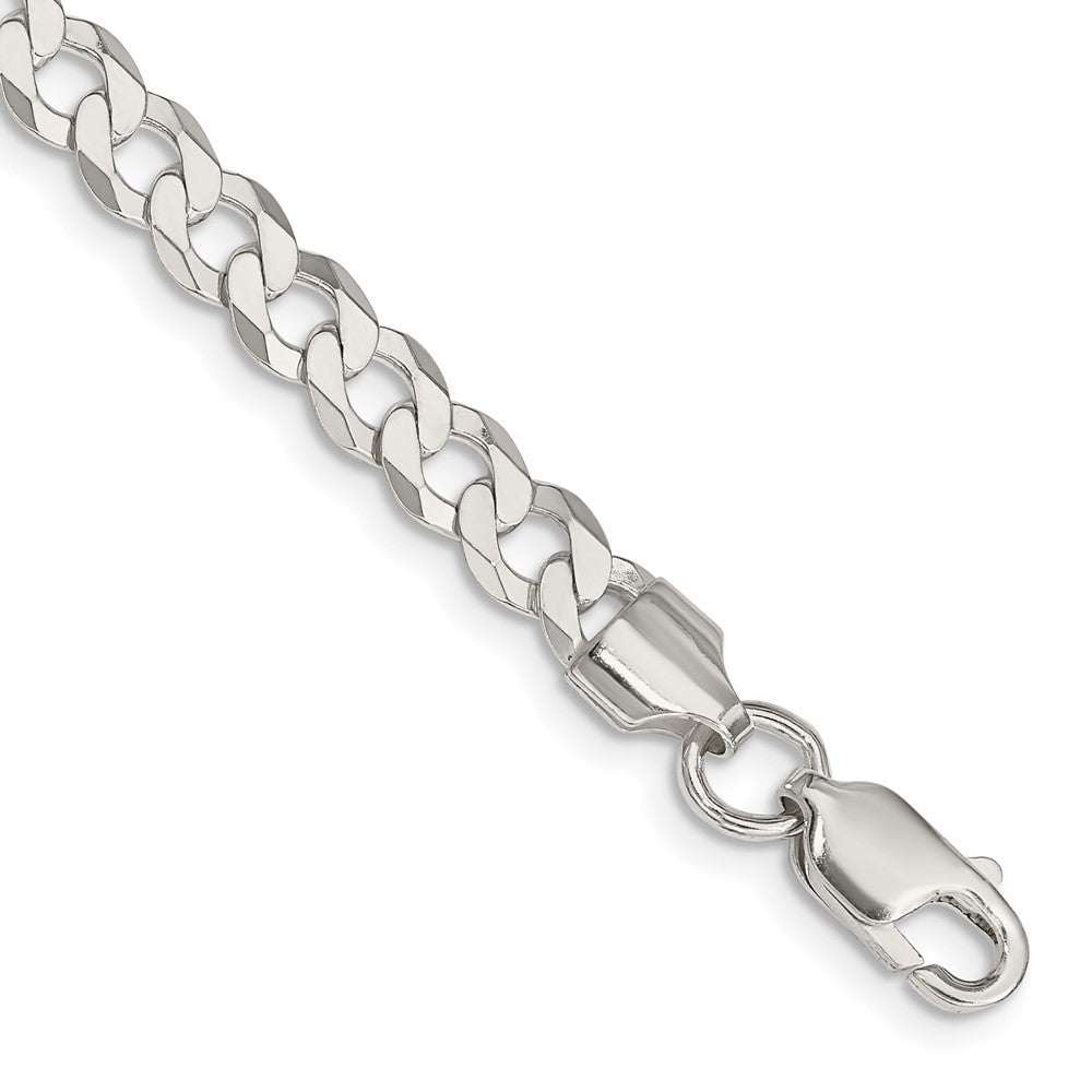 Sterling Silver 5.75mm Flat Curb Chain - 3