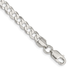 Sterling Silver 5.75mm Flat Curb Chain - 3