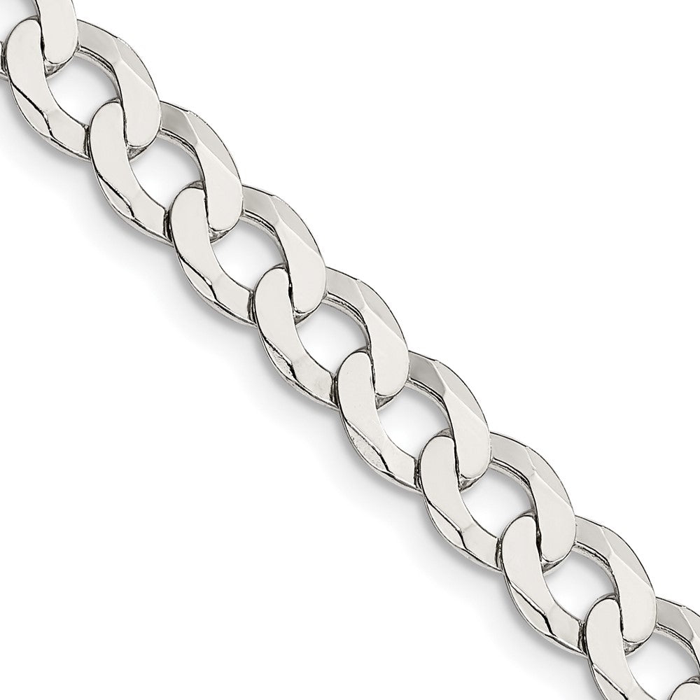 Sterling Silver 6.8mm Flat Curb Chain - 4