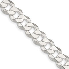Sterling Silver 14mm Flat Curb Chain - 4