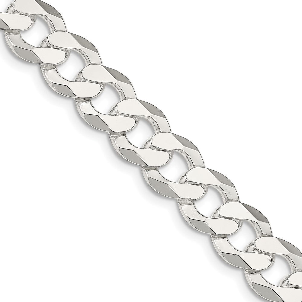 Sterling Silver 14mm Flat Curb Chain - 5