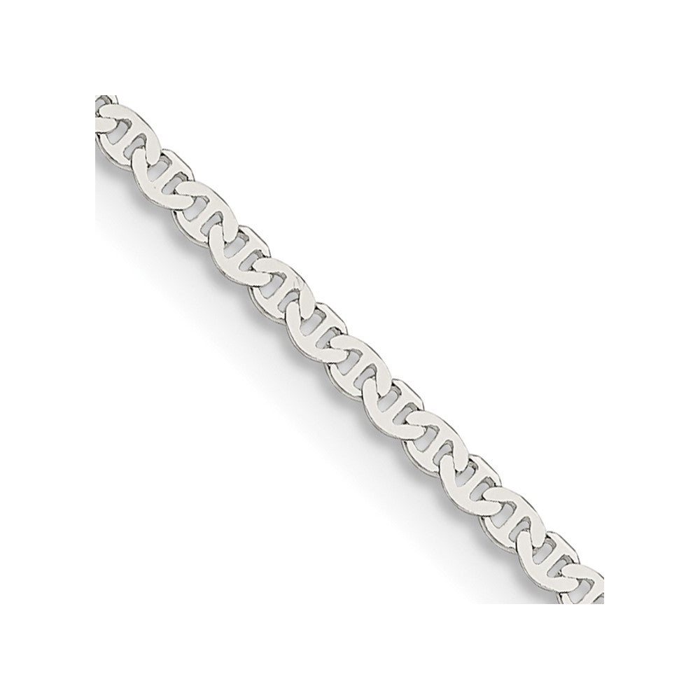 Sterling Silver 1.85mm Flat Anchor Chain - 7