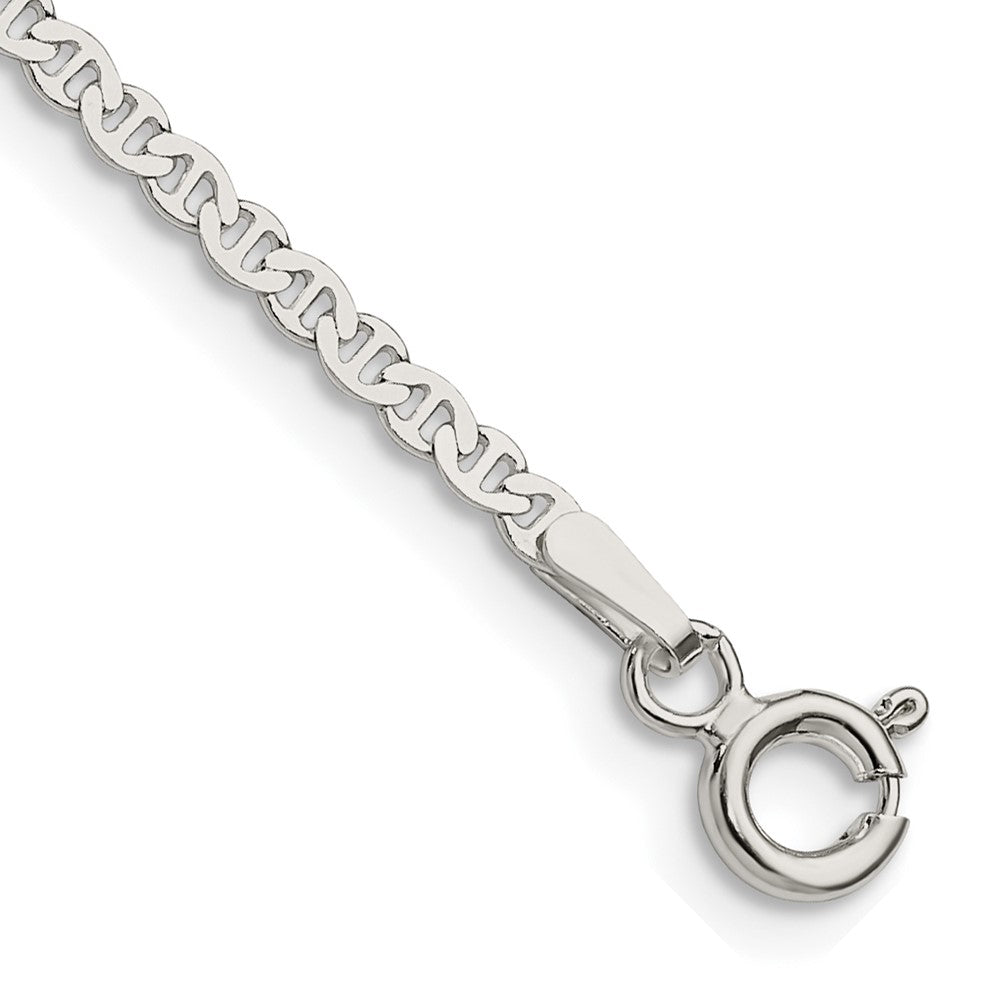 Sterling Silver 2.25mm Flat Anchor Chain - 6