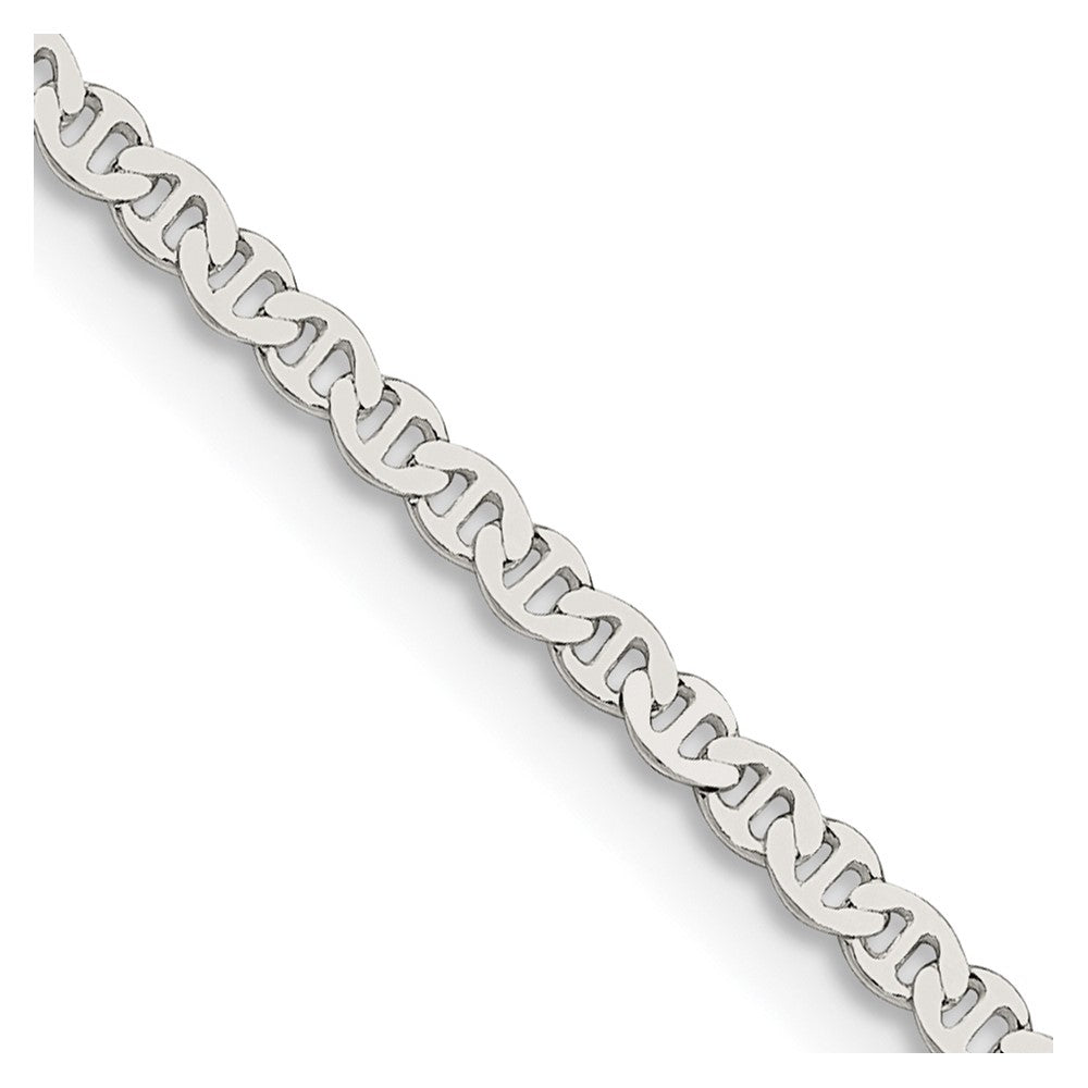 Sterling Silver 2.25mm Flat Anchor Chain - 5