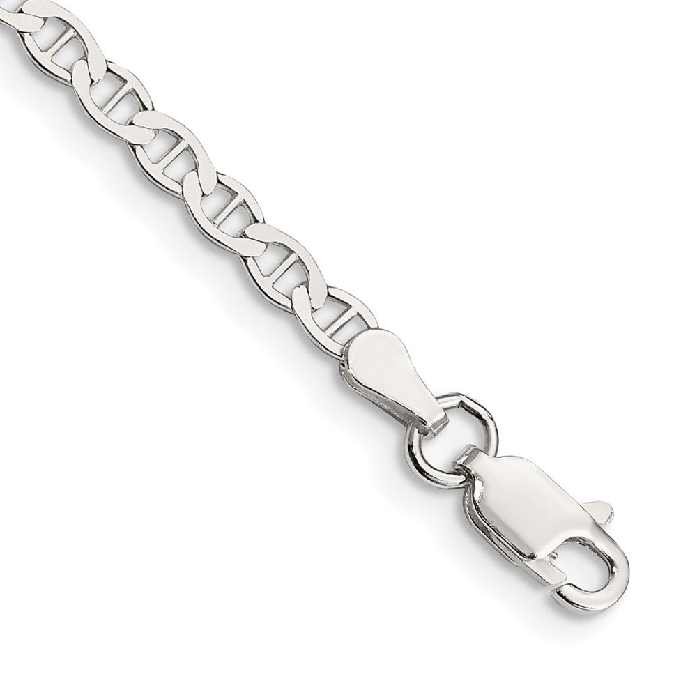 Sterling Silver 3.1mm Flat Anchor Chain - 7