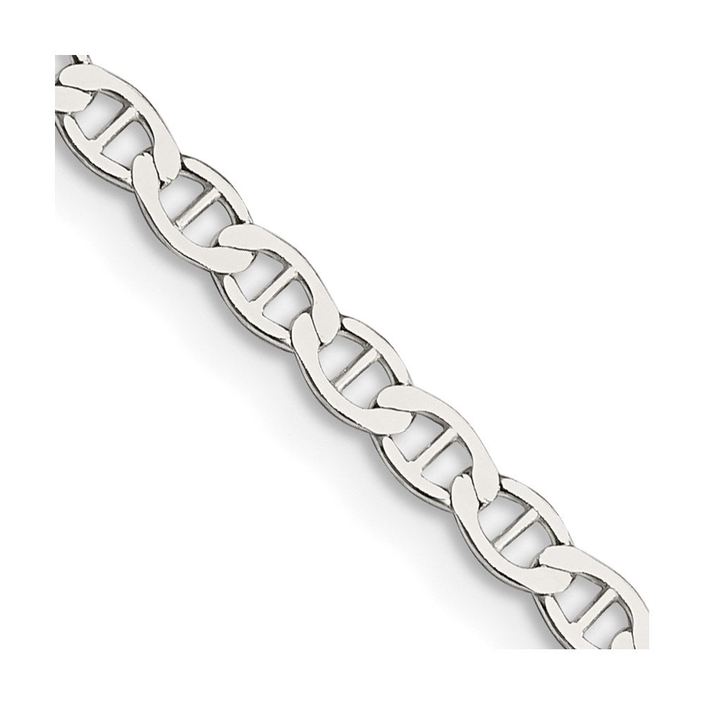 Sterling Silver 3.1mm Flat Anchor Chain - 6