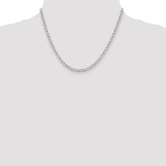 Sterling Silver 4mm Flat Anchor Chain - 6