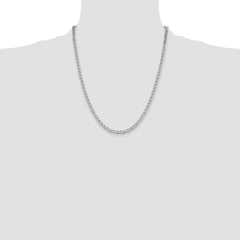 Sterling Silver 4mm Flat Anchor Chain - 8