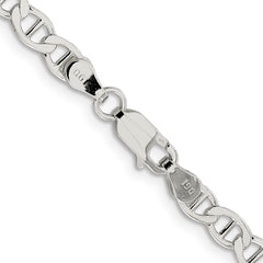 Sterling Silver 4.75mm Flat Anchor Chain - 6