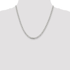 Sterling Silver 4.75mm Flat Anchor Chain - 5