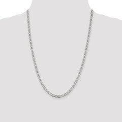 Sterling Silver 4.75mm Flat Anchor Chain - 6