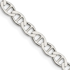 Sterling Silver 4.75mm Flat Anchor Chain - 6