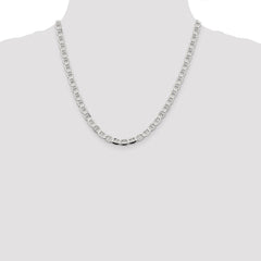 Sterling Silver 5.7mm Flat Anchor Chain - 5