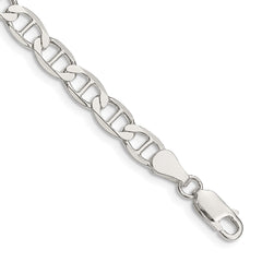 Sterling Silver 5.7mm Flat Anchor Chain - 7