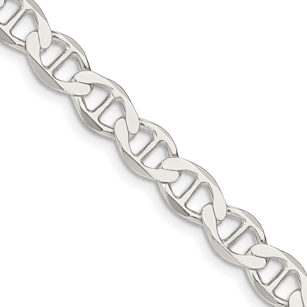 Sterling Silver 7.1mm Flat Anchor Chain - 7