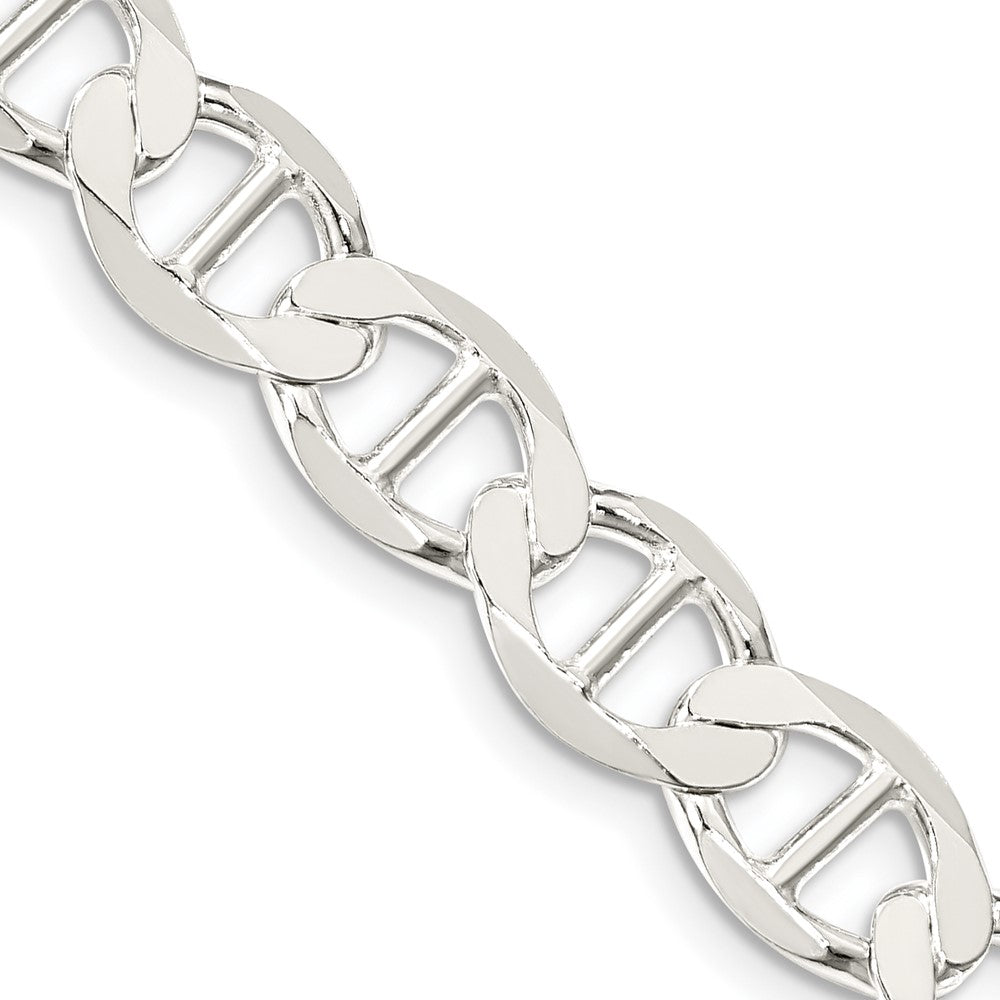 Sterling Silver 8.9mm Flat Anchor Chain - 7