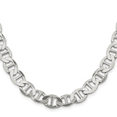 Sterling Silver 9.95mm Flat Anchor Chain - 4