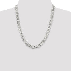 Sterling Silver 9.95mm Flat Anchor Chain - 5