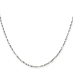 Sterling Silver 1.5mm Open Elongated Link Chain - 6