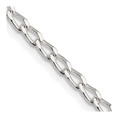 Sterling Silver 2.8mm Open Elongated Link Chain - 5