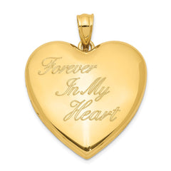 Sterling Silver Gold-tone Forever In My Heart Ash Holder Heart Locket
