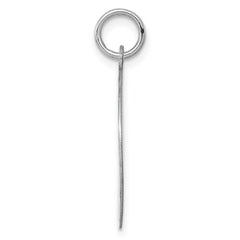 SS Rh-plt Engraveable Round Patterned Polished Front/Satin Back Disc - 3