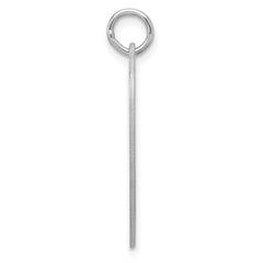 SS Rh-plt Engraveable Heart Polished Front/Satin Back Disc Charm - 28