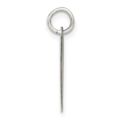SS Rh-plt Engraveable Heart Polished Front/Satin Back Disc Charm - 2