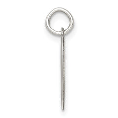 SS Rh-plt Engraveable Heart Polished Front/Satin Back Disc Charm - 33