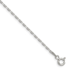 Sterling Silver Polished and D/C 1.75mm Mariner Link Chain - 7