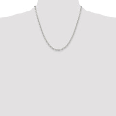 Sterling Silver Polished and D/C 3.75mm Mariner Link Chain - 6