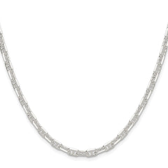 Sterling Silver Polished and D/C 4.75mm Mariner Link Chain - 3