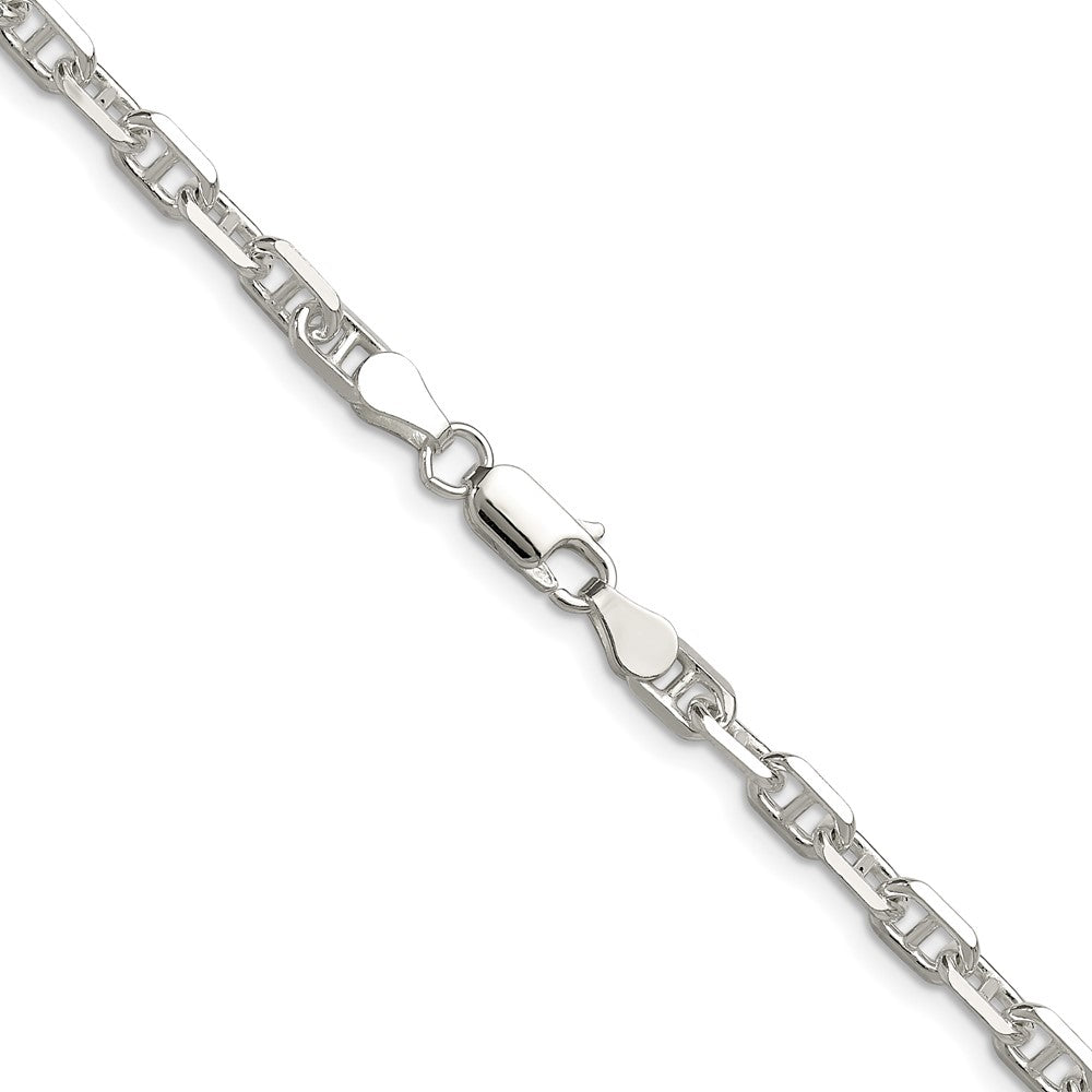 Sterling Silver Polished and D/C 4.75mm Mariner Link Chain