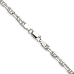 Sterling Silver Polished and D/C 4.75mm Mariner Link Chain - 3