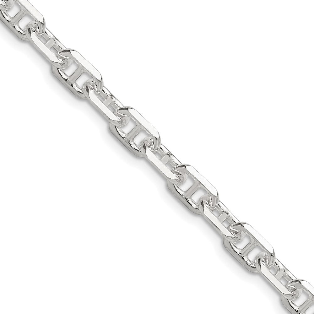 Sterling Silver Polished and D/C 5.5mm Mariner Link Chain - 2