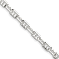 Sterling Silver Polished and D/C 5.5mm Mariner Link Chain - 2