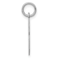 Sterling Silver/Rhodium-plated Polished Number 8 Charm - 2